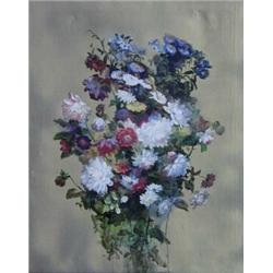 JOSEF KONECNY (Czechoslovakian. Born 1907), "Still Life of Flowers". Signed Jos. Konecny and in...