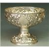 FINE REPOUSSE STERLING SILVER FOOTED BOWL, American. 1880-1890. Maker: S. Kirk & Son. Of circul...