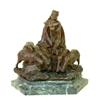 CHARLES KORSCHMANN (Czechoslovakian. Born 1872), "Shepherdess with Flock". Signed Ch. Korschman...