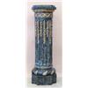 Image 1 : ASSEMBLED SET OF FOUR EMPIRE STYLE GILT AND MARBLE TILED PEDESTALS, Italian. Each square top wi...