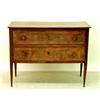 Image 1 : NEO CLASSICAL INLAID WALNUT COMMODE, Italian. 18th Century. The rectangular top above two long...