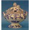 Image 1 : MINTON BLUE AND WHITE POTTERY SOUP TUREEN AND COVER, English. Date mark for 1861. Impressed mar...