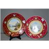 Image 1 : Pair of wall hanging collector plates with shores cape scenes