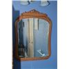 Image 1 : Bevelled wall mirror with wood frame
