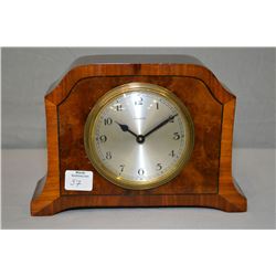 Vintage small wooden mantle clock