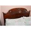 Image 1 : Vintage matched grain mahogany headboard with footboard and rails