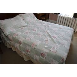 Selection of bed linens and curtains