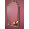 Image 1 : Gilt framed dome topped wall mirror -Rm 105