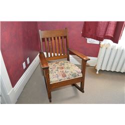 Mission style rocker- rm 105