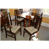 Image 1 : Set of six T back dining chairs including one carver