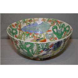Oriental bowl 12" in diameter and 5 1/2" tall