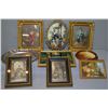 Image 1 : Selection of vintage prints including gilt shadow boxed framed Victoria and Albert, French 18th cent