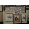 Image 1 : Selection of framed prints including floral garden scene, etc