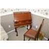 Image 2 : Chippendale style mahogany drop front writing desk with fitted interior including hidden drawer