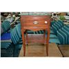 Image 1 : Mid 20th century mahogany single drawer night table made by Gibbard