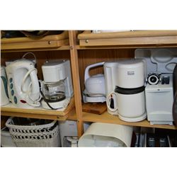 Bed tray, individual coffee pots, toasters etc.
