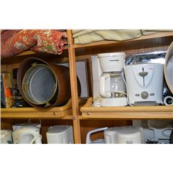 Bed tray, individual coffee pots, toasters etc.