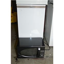 Goldstar bar fridge and Danby microwave
