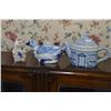 Image 1 : Cottage motif teapot, duck motif teapot and a rabbit motif creamer