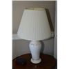 Image 2 : Pair of c0-ordinating urn motif porcelain table lamps