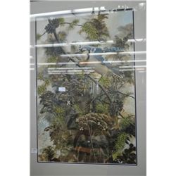 Framed limited edition Audubon print 528/1000 signed by artist Jean Vietor