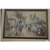 Image 1 : VIntage framed European street scene