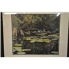 Image 1 : Framed Robert Bateman print of a duck family in a pond