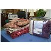 Image 1 : Selection of linens including curtain panels, bed skirts, table runners, throw pillows etc.