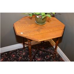 Small double drop leaf trolley on castors