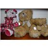 Image 1 : Three vintage teddy bears including hand crafted Victorian style bear