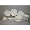 Image 1 : Selection of "Linns stoneware" white dinnerware including large plates and bowls