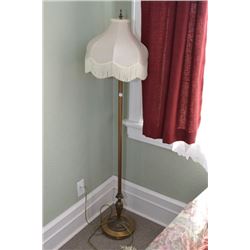 Vintage floor lamp with cast base