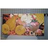 Image 1 : Large hand enhanced unframed giclee of stylized fruit 30" X 60"