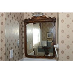 Canadiana framed wall mirror