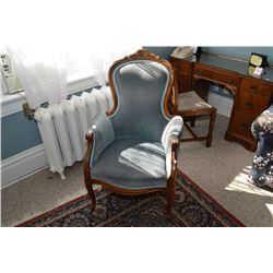 Victorian upholstered parlour chair
