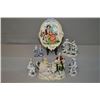 Image 1 : Selection of vintage German porcelain figures including lady and gentleman in a music room, small pa