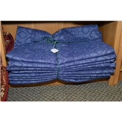 Ten cotton drapery panels