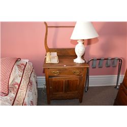Small Canadiana harp back washstand