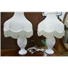Image 1 : A pair of matching porcelain table lamps