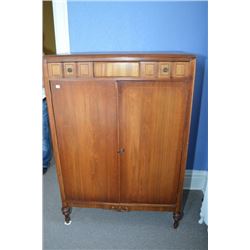 Antique walnut chiffarobe with fitted interior