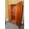 Image 2 : Large single curve door matched grain wardrobe