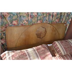 Double sized quarter cut oak headboard