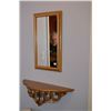 Image 1 : Gilt framed wall mirror and wall sconce
