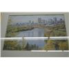 Image 1 : Framed picture of the Edmonton city and river scene 498/700 signed by artist Isabel Levesque