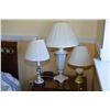 Image 1 : Three assorted modern table lamps