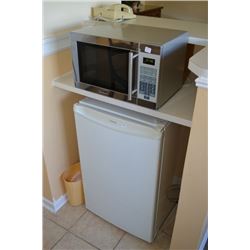 Danby bar fridge and sunbeam microwave
