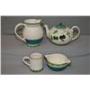 Image 1 : Four pieces of Obrarte pottery including tea pot, mug, pitcher and double handled bowl