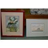 Image 1 : Framed print "Morning Sun" signed by artist and a framed floral