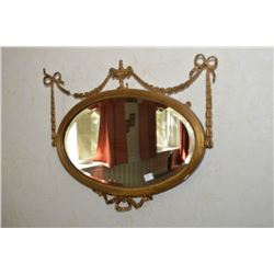 Vintage gilt framed bevelled wall mirror