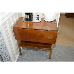 Antique drop leaf tea wagon